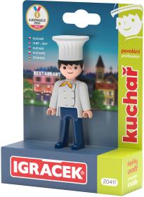 Efko IGRÁČEK Kuchař povolání set figurka kloubová s doplňky