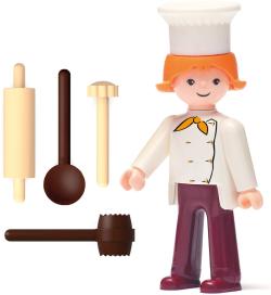 Efko IGRÁČEK Kuchařka povolání set figurka kloubová s doplňky
