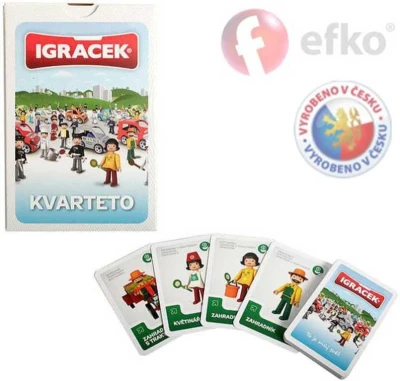 Efko IGRÁČEK Kvarteto detská kartová hra Efko IGRÁČEK Kvarteto detská kartová hra