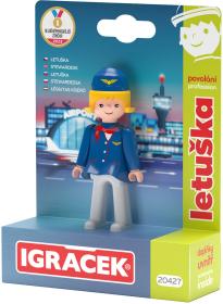 Efko IGRÁČEK Letuška povolání set figurka kloubová s doplňky