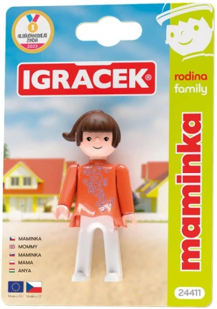 Efko IGRÁČEK Maminka rodina figurka kloubová na kartě