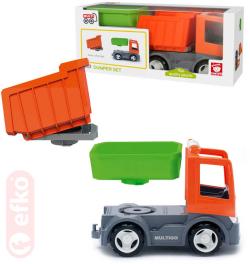Efko IGRÁČEK MultiGO Auto stavební sklápěčka set se 2 korbami (stavebnice)