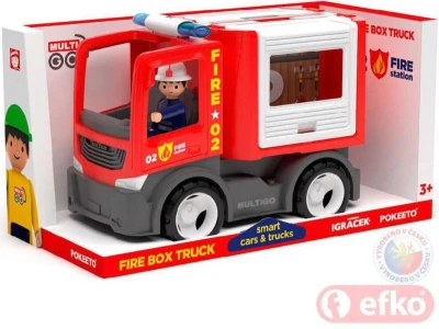 Efko IGRÁČEK MultiGO FIRE auto hasiči multikorbička s řidičem Efko IGRÁČEK MultiGO FIRE auto hasiči multikorbička s řidičem