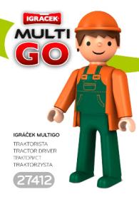 Efko IGRÁČEK MultiGO Traktorista Figurka v krabičce