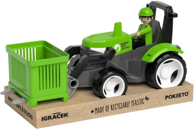 Efko IGRÁČEK MultiGO Zelený traktor s vidlami s figúrkou a paletou Eko Efko IGRÁČEK MultiGO Zelený traktor s vidlami s figúrkou a paletou Eko