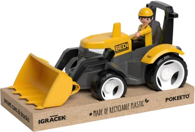 Efko IGRÁČEK MultiGO Žltý traktor s radlicou set s figúrkou Eko Efko IGRÁČEK MultiGO Žltý traktor s radlicou set s figúrkou Eko