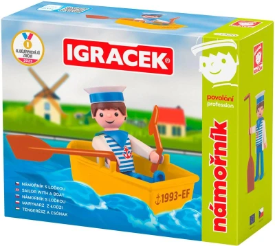 Efko IGRÁČEK Námorník povolanie set figúrka kĺbová s loďkou Efko IGRÁČEK Námorník povolanie set figúrka kĺbová s loďkou
