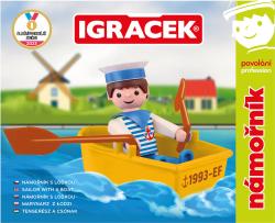 Efko IGRÁČEK Námořník povolání set figurka kloubová s lodičkou