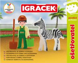 Efko IGRÁČEK Ošetřovatel povolání set figurka kloubová se zebrou