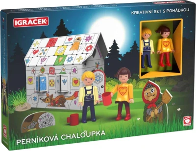 Efko IGRÁČEK Perníková chaloupka kreativní set se 2 figurkami a pohádkou Efko IGRÁČEK Perníková chaloupka kreativní set se 2 figurkami a pohádkou