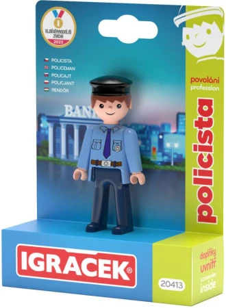 Efko IGRÁČEK Policista povolání set figurka kloubová s doplňky Efko IGRÁČEK Policista povolání set figurka kloubová s doplňky