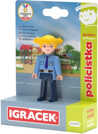Efko IGRÁČEK Policistka povolání set figurka kloubová s doplňky Efko IGRÁČEK Policistka povolání set figurka kloubová s doplňky