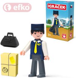 Efko IGRÁČEK Pošťák s doplňky v krabičce (stavebnice) Efko IGRÁČEK Pošťák s doplňky v krabičce (stavebnice)