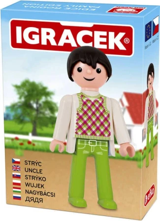 Efko IGRÁČEK Strýček figurka 7,5cm rodina v krabičce (stavebnice)