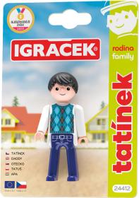 Efko IGRÁČEK Tatínek rodina figurka kloubová na kartě