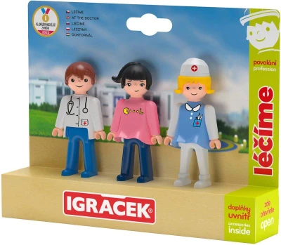 Efko IGRÁČEK TRIO Léčíme se set 3 figurky kloubové s doplňky Efko IGRÁČEK TRIO Léčíme se set 3 figurky kloubové s doplňky
