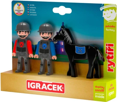 Efko IGRÁČEK TRIO Rytieri set 2 figúrky kĺbové s koňom Efko IGRÁČEK TRIO Rytieri set 2 figúrky kĺbové s koňom