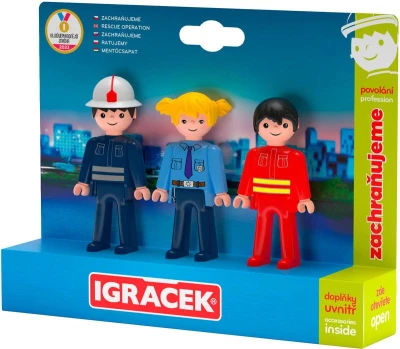 Efko IGRÁČEK TRIO Zachraňujeme set 3 figúrky kĺbové s doplnkami Efko IGRÁČEK TRIO Zachraňujeme set 3 figúrky kĺbové s doplnkami