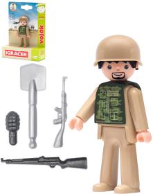 Efko IGRÁČEK Voják povolání set figurka kloubová s doplňky