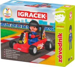 Efko IGRÁČEK Závodník povolání set figurka kloubová + červená motokára