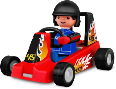 Efko IGRÁČEK Závodník povolání set figurka kloubová + červená motokára