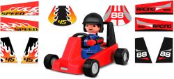 Efko IGRÁČEK Závodník povolání set figurka kloubová + červená motokára