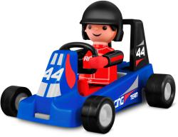 Efko IGRÁČEK Závodník povolání set figurka kloubová + modrá motokára