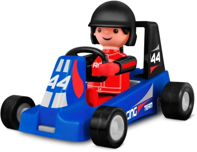 Efko IGRÁČEK Závodník povolání set figurka kloubová + modrá motokára