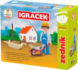 Efko IGRÁČEK Zedník povolání set figurka kloubová s doplňky
