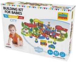 Efko MILLAMINIS Velké město baby soft stavebnice pěnová 82 dílků