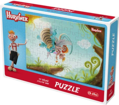 Efko Puzzle Hurvínek III 21x15cm 60 dílků skládačka v krabici