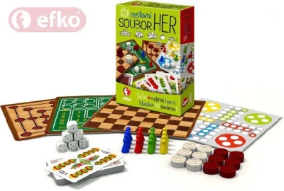 Efko Soubor 6 her cestovní herní sada (společenská hra) Efko Soubor 6 her cestovní herní sada (společenská hra)