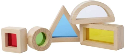 Eichhorn DŘEVO Montessori baby smyslové bloky set 5 tvarů