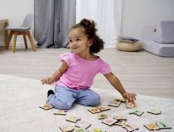 Eichhorn DŘEVO Montessori puzzle baby ovoce a zelenina dvojice