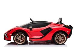 ELJET Dětské elektrické auto Lamborghini Sian červená/red