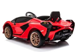 ELJET Dětské elektrické auto Lamborghini Sian červená/red