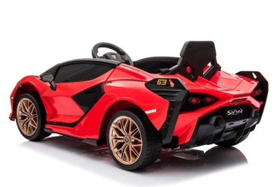 ELJET Dětské elektrické auto Lamborghini Sian červená/red