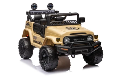 ELJET Toyota FJ Cruiser hnědožlutá/khaki dětské elektrické auto