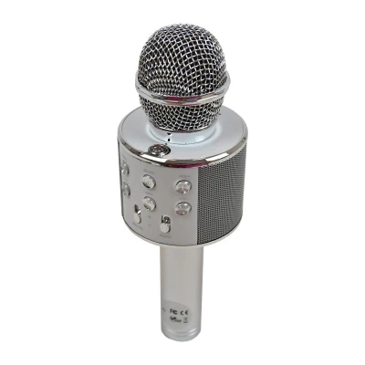 ELJET Karaoke mikrofón Globe Silver