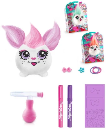 EPEE EP Line Airbrush Hairiffic Mini kreativní set plyšák k vybarvení 3 druhy EPEE EP Line Airbrush Hairiffic Mini kreativní set plyšák k vybarvení 3 druhy