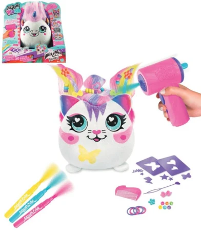 EPEE EP Line Airbrush Hairiffic Squish Pal set plyšák k vybarvení na baterie 2 druhy EPEE EP Line Airbrush Hairiffic Squish Pal set plyšák k vybarvení na baterie 2 druhy