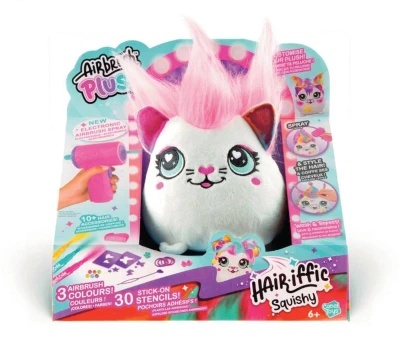 EPEE EP Line Airbrush Hairiffic Squish Pal set plyšák k vybarvení na baterie 2 druhy