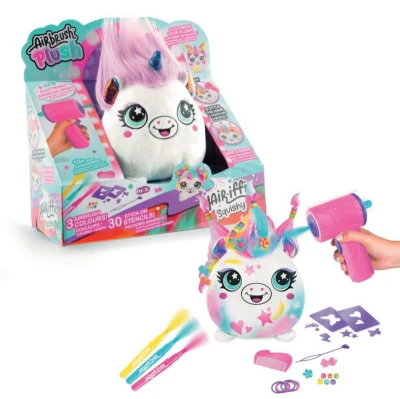 EPEE EP Line Airbrush Hairiffic Squish Pal set plyšák k vybarvení na baterie 2 druhy