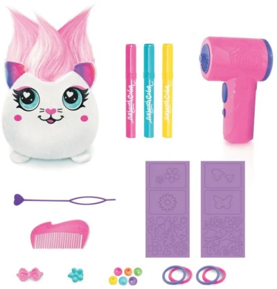 EPEE EP Line Airbrush Hairiffic Squish Pal set plyšák k vybarvení na baterie 2 druhy
