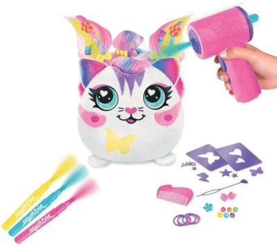 EPEE EP Line Airbrush Hairiffic Squish Pal set plyšák k vybarvení na baterie 2 druhy