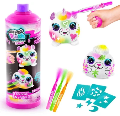 EPEE EP Line Airbrush Neon Mini překvapení 2-pack plyšák k vybarvení 2ks 6 druhů EPEE EP Line Airbrush Neon Mini překvapení 2-pack plyšák k vybarvení 2ks 6 druhů