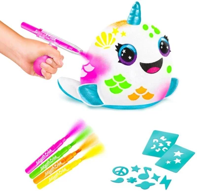 EPEE EP Line Airbrush Neon Squish Pals Paint Can set plyšák k vybarvení 3 druhy