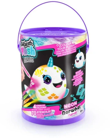 EPEE EP Line Airbrush Neon Squish Pals Paint Can set plyšák k vybarvení 3 druhy