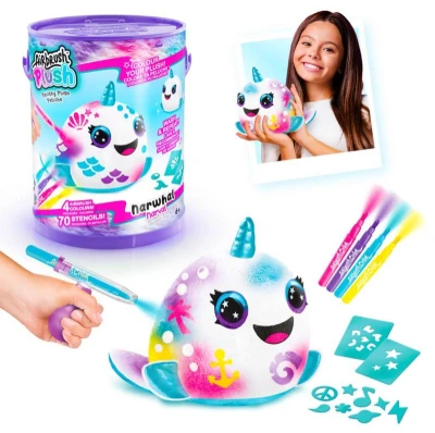 EPEE EP Line Airbrush Squish Pals Paint Can set plyšák k vybarvení 3 druhy