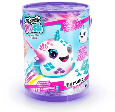 EPEE EP Line Airbrush Squish Pals Paint Can set plyšák k vybarvení 3 druhy